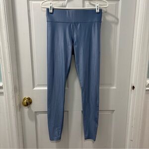 Carbon38 Takara Shine Leggings Size M Full Length Regular Rise Blue NWOT